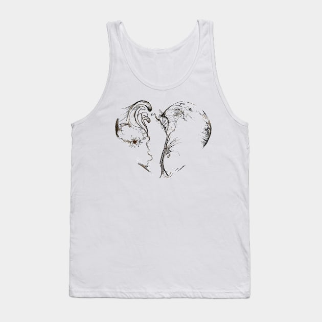 My heart beats for you Valentine.  Happy Valentine’s Day Tank Top by Peaceful Pigments